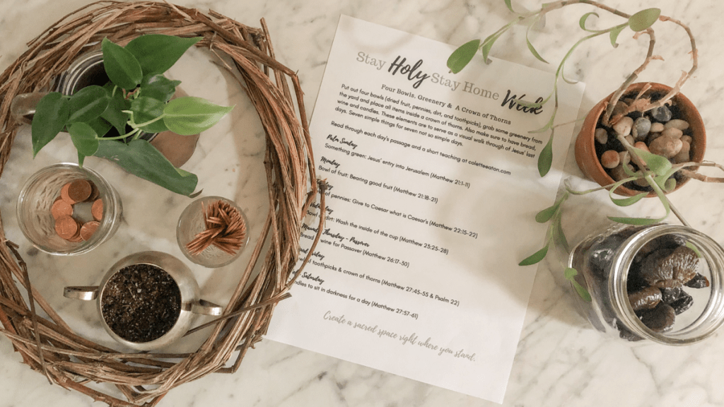 Four Bowls, Greenery and a Crown of&nbsp;Thorns